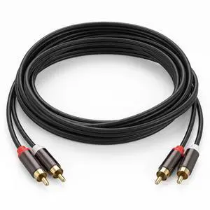 Twisina 10Ft RCAConnector Cables 2RCAConnector Male to 2RCAConnector Male Cable Stereo Audio Cables for Car Audio Video Home Theater HDTV Gaming Consoles Twisina 10Ft RCAConnector Cables 2RCAConnector Male to 2RCAConnector Male Cable Stereo Audio Cables for Car Audio Video Home Theater HDTV Gaming Consoles