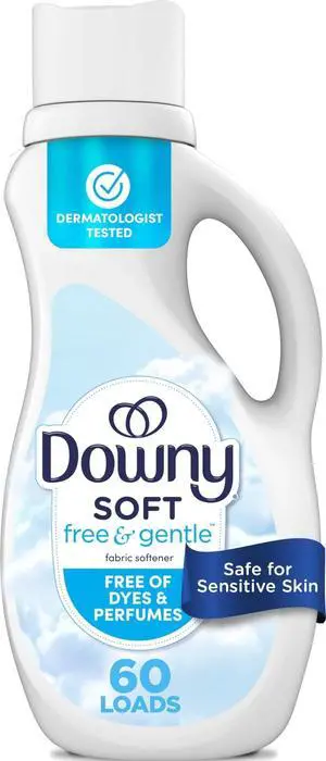 Downy Free & Gentle Liquid Fabric Softener, 44 fl oz, 60 Loads, Hypoallergenic, Sensitive Skin Friendly Fabric Conditioner Liquid Downy Free & Gentle Liquid Fabric Softener, 44 fl oz, 60 Loads, Hypoallergenic, Sensitive Skin Friendly Fabric Conditioner Liquid