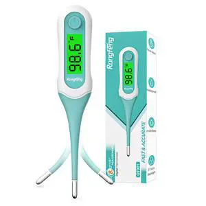 8 Second Digital Oral Thermometer, Fast Reading Thermometer for Adults and Kids with 3 Color Backlit and Fever Alarm for Oral, Rectal, Underarm 8 Second Digital Oral Thermometer, Fast Reading Thermometer for Adults and Kids with 3 Color Backlit and Fever Alarm for Oral, Rectal, Underarm