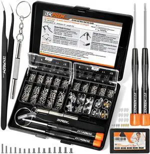 TEKPREM Magnetic Eyeglass Repair Tool Kit, Eye Glasses Repairing Screwdriver Set with Compatible Eyeglass Screws,Silicone Nose Pads,Tweezer,Small Screwdriver for Eyeglasses,Sunglasses and Nose Pads TEKPREM Magnetic Eyeglass Repair Tool Kit, Eye Glasses Repairing Screwdriver Set with Compatible Eyeglass Screws,Silicone Nose Pads,Tweezer,Small Screwdriver for Eyeglasses,Sunglasses and Nose Pads