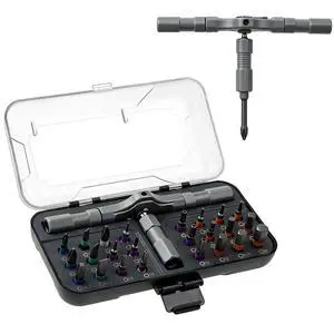 24 in1magnetic screwdriver set, Ratchet Screwdriver Set,T Handle Ratchet Screwdriver,S2 Steel Bits,New Tools 2026 Multitool set,for Furniture Assembly, diy repair kit, Bicycle Tools (Grey-24) 24 in1magnetic screwdriver set, Ratchet Screwdriver Set,T Handle Ratchet Screwdriver,S2 Steel Bits,New Tools 2026 Multitool set,for Furniture Assembly, diy repair kit, Bicycle Tools (Grey-24)