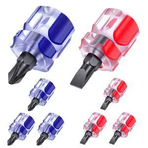 cobee 8 Pcs Stubby Screwdriver, Ultra Short Small Screwdriver | Mini Short Screwdrivers Sewing Machine Screwdrivers for Machine Repair Tight Spaces cobee 8 Pcs Stubby Screwdriver, Ultra Short Small Screwdriver | Mini Short Screwdrivers Sewing Machine Screwdrivers for Machine Repair Tight Spaces