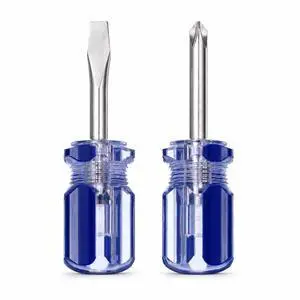 2PCS Short Phillips Head and Flathead Screwdrivers | Short Screwdriver Set with Magnetic Tips Small Magnetic Screwdriver Small Pocket Screwdrivers for DIY Repairings, Blue 2PCS Short Phillips Head and Flathead Screwdrivers | Short Screwdriver Set with Magnetic Tips Small Magnetic Screwdriver Small Pocket Screwdrivers for DIY Repairings, Blue