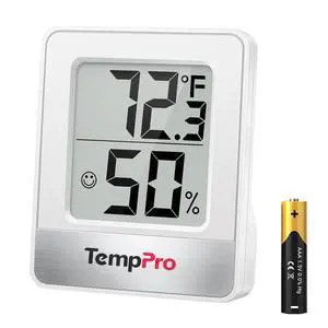TempPro TP49 Digital Hygrometer Indoor Thermometer | Humidity Meter Room Thermometer with Temperature and Humidity Monitor Mini Hygrometer (Previously ThermoPro) TempPro TP49 Digital Hygrometer Indoor Thermometer | Humidity Meter Room Thermometer with Temperature and Humidity Monitor Mini Hygrometer (Previously ThermoPro)