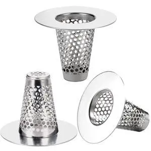 Anteecana Bathroom Sink Drain Strainers for 1.1"-1.25" Depth Than 1.6" Drain Hole Catcher for Bathroom Sink,Laundry, Utility, RV Sink.Small Conical Bathroom Sink Strainer Basket Anteecana Bathroom Sink Drain Strainers for 1.1"-1.25" Depth Than 1.6" Drain Hole Catcher for Bathroom Sink,Laundry, Utility, RV Sink.Small Conical Bathroom Sink Strainer Basket