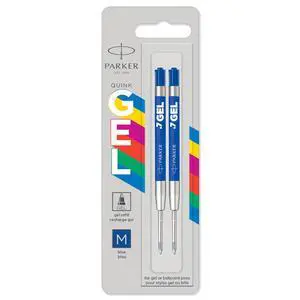 Parker Jotter Originals Gel Pen Refills | Smooth Blue Gel Ink Refills | Medium Tip (0.7mm) | 2 Count Parker Jotter Originals Gel Pen Refills | Smooth Blue Gel Ink Refills | Medium Tip (0.7mm) | 2 Count