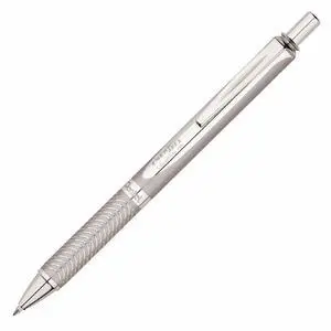 EnerGel Alloy Retractable Premium Liquid Gel Pen, (0.7mm) Metal Tip, Medium Line,Silver Barrel, Black Ink EnerGel Alloy Retractable Premium Liquid Gel Pen, (0.7mm) Metal Tip, Medium Line,Silver Barrel, Black Ink