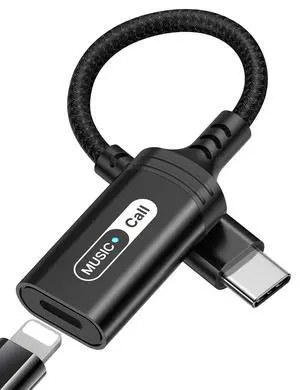 iMangoo USB-C Audio Adapter for iPhone/iPad 11 Lightning Headphone Black | Type C Male to Female for MFi Certified Earphones Converter for iPad 10 Air Mini for iPhone 17 17e 16 16e 15 Converter Dongle iMangoo USB-C Audio Adapter for iPhone/iPad 11 Lightning Headphone Black | Type C Male to Female for MFi Certified Earphones Converter for iPad 10 Air Mini for iPhone 17 17e 16 16e 15 Converter Dongle