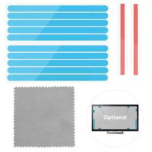 12pcs Privacy Adhesive Screen Tape Strips and 2pcs Plastic Slide Mount Tabs | for Computer Monitors with Microfiber Cloth for Easily Installing Privacy Laptop Screen Protector - Replacement Kits 12pcs Privacy Adhesive Screen Tape Strips and 2pcs Plastic Slide Mount Tabs | for Computer Monitors with Microfiber Cloth for Easily Installing Privacy Laptop Screen Protector - Replacement Kits