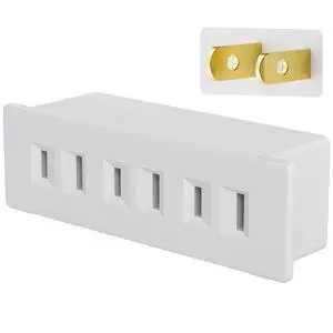 2 Prong Power Strip 3-Outlet Extender, 2-Prong to 2-Prong Triple Outlet Converter, Multi Plug Outlet Adapter, Wall Tap, Travel Essentials, Polarized, ETL Listed, for Home, Office, School 2 Prong Power Strip 3-Outlet Extender, 2-Prong to 2-Prong Triple Outlet Converter, Multi Plug Outlet Adapter, Wall Tap, Travel Essentials, Polarized, ETL Listed, for Home, Office, School