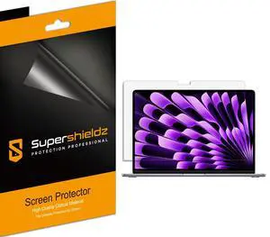 Supershieldz (3 Pack) Anti-Glare (Matte) Screen Protector Designed for Macbook Air 15 inch (M5/M4/M3/M2 Chip, 2023-2026) Supershieldz (3 Pack) Anti-Glare (Matte) Screen Protector Designed for Macbook Air 15 inch (M5/M4/M3/M2 Chip, 2023-2026)