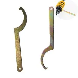 2 Pack Coilover Wrench Spanner Set C-Shape Hook Wrenches Tool for 42mm-62mm Nut Motorcycle Dirt Bike Coil Over Suspension System Shock Absorber Adjustment 2 Pack Coilover Wrench Spanner Set C-Shape Hook Wrenches Tool for 42mm-62mm Nut Motorcycle Dirt Bike Coil Over Suspension System Shock Absorber Adjustment