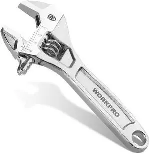 WORKPRO 4" Mini Adjustable Wrench, Cr-V Steel, Compact Design | SAE & Metric Scales, Precision Jaw, Smooth Adjustment, Ergonomic Grip for DIY, Home Repair, Auto Repair and Plumbing WORKPRO 4" Mini Adjustable Wrench, Cr-V Steel, Compact Design | SAE & Metric Scales, Precision Jaw, Smooth Adjustment, Ergonomic Grip for DIY, Home Repair, Auto Repair and Plumbing