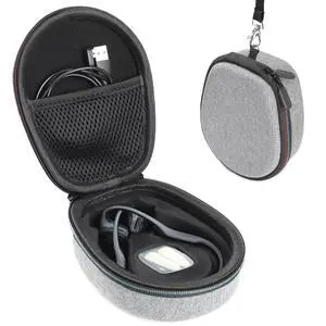 Wyngee Hard Case Compatible with AfterShokz Trekz Air/Aeropex/Titanium Mini Open Ear Wireless Bone Conduction Headphones AS650 / AS800, EVA Storage Pouch for Charging Cable, Gray Wyngee Hard Case Compatible with AfterShokz Trekz Air/Aeropex/Titanium Mini Open Ear Wireless Bone Conduction Headphones AS650 / AS800, EVA Storage Pouch for Charging Cable, Gray