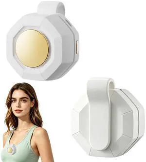 GERBAINI Portable Silent Mini Bladeless Clip-On Fan, 2026 New 3 Speed Adjustable 360° Rotatable USB Rechargeable Personal Fan, Suspended Whirlwind Cooler for Outdoor Travel Office (White) GERBAINI Portable Silent Mini Bladeless Clip-On Fan, 2026 New 3 Speed Adjustable 360° Rotatable USB Rechargeable Personal Fan, Suspended Whirlwind Cooler for Outdoor Travel Office (White)