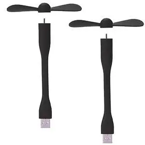 Sokelinn-six USB Flexible Fan, Mini Portable Cooling Fans USB Powered for Power Bank Laptop PC AC Charger - 2 Pack (Black) Sokelinn-six USB Flexible Fan, Mini Portable Cooling Fans USB Powered for Power Bank Laptop PC AC Charger - 2 Pack (Black)