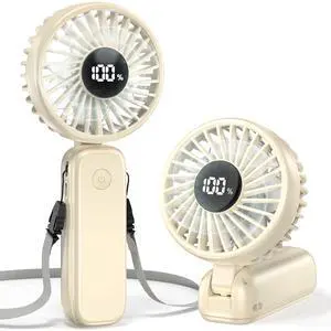 Handheld Fan Foldable, 5000mAh Rechargeable Hand Fans with Powerful Cooling, 4 Speeds, LED Display, Portable Fan for Travel,Concerts,Makeup,Lash,Outdoor Events,Gifts Women Handheld Fan Foldable, 5000mAh Rechargeable Hand Fans with Powerful Cooling, 4 Speeds, LED Display, Portable Fan for Travel,Concerts,Makeup,Lash,Outdoor Events,Gifts Women