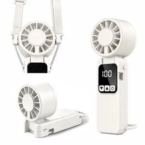 vimeepro Portable HandHeld Fan 6000mAh,USB-C Rechargeable Fans with 1-199 Speeds Adjustment,Mini Fan Foldable Desk Desktop Fans with LED Display for Outdoor Camping/Office/Travel/Women/Gifts(White) vimeepro Portable HandHeld Fan 6000mAh,USB-C Rechargeable Fans with 1-199 Speeds Adjustment,Mini Fan Foldable Desk Desktop Fans with LED Display for Outdoor Camping/Office/Travel/Women/Gifts(White)