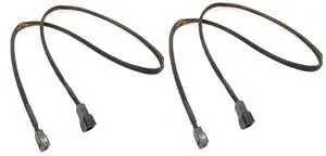 24 Inch 3-Pin Black Sleeved Computer Case Fan Male to Female Extension Cable (2-Pack) 24 Inch 3-Pin Black Sleeved Computer Case Fan Male to Female Extension Cable (2-Pack)