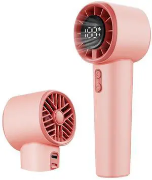 Portable Handheld Turbo Fan, Strong Wind Cute Mini Personal Fan, 120 Levels Infinite Speed, 4000mAh Rechargeable Hand Held Fan for Beach Travel Cruise Camping Office Lash Makeup for Women Girls, Pink Portable Handheld Turbo Fan, Strong Wind Cute Mini Personal Fan, 120 Levels Infinite Speed, 4000mAh Rechargeable Hand Held Fan for Beach Travel Cruise Camping Office Lash Makeup for Women Girls, Pink