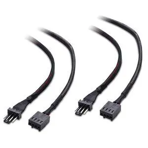 Cable Matters 2-Pack PWM 4-Pin Fan Extension Cable, 12 inches | PWM Fan Cable, 4-Pin Male to Female, Extends PC Fan Connection Cable Matters 2-Pack PWM 4-Pin Fan Extension Cable, 12 inches | PWM Fan Cable, 4-Pin Male to Female, Extends PC Fan Connection