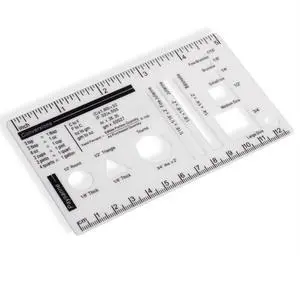 UPTTHOW Culinary Ruler Mini Cutting Reference Template Cooking Measurement | Acrylic, 5x3", small, kitchen food tool, for beginner and chef, baking conversion chart, gift for friends and family UPTTHOW Culinary Ruler Mini Cutting Reference Template Cooking Measurement | Acrylic, 5x3", small, kitchen food tool, for beginner and chef, baking conversion chart, gift for friends and family