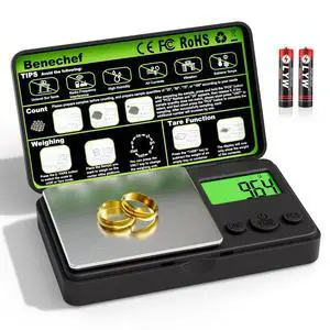 Mini Pocket Scale 500g x 0.01g, Digital Gram Scale with Green Backlit LCD, Tare & PCS Counting, Portable Jewelry Scale for Gold, Silver, Coins & Gems Mini Pocket Scale 500g x 0.01g, Digital Gram Scale with Green Backlit LCD, Tare & PCS Counting, Portable Jewelry Scale for Gold, Silver, Coins & Gems