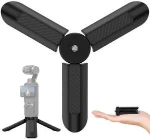 Mini Tripod for DJI OSMO Pocket 3/2,Portable Stand Mount for Insta360 X5 X3 X4,Black 1/4" Screw Lightweight Selfie Stick for Vlog Cameras Desktop Projectors Mini Tripod for DJI OSMO Pocket 3/2,Portable Stand Mount for Insta360 X5 X3 X4,Black 1/4" Screw Lightweight Selfie Stick for Vlog Cameras Desktop Projectors