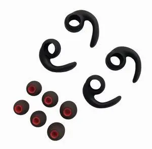 Earbuds Replacement Tips Soft Silicone Earbud Locks Sport Grips Earphones Stabilizer Fins Wings Tips for in-Ear and Ear Canal Earbuds (2Black-M) Earbuds Replacement Tips Soft Silicone Earbud Locks Sport Grips Earphones Stabilizer Fins Wings Tips for in-Ear and Ear Canal Earbuds (2Black-M)