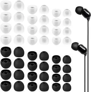 24 Pairs Silicone Ear Bud Replacement Tips,Earbud Tips Covers S/M/L Sizes | Universal Earbud Covers Compatible with Most in-Ear Headphones, Noise Isolation Ear Gels Cushion Replacement Kit 24 Pairs Silicone Ear Bud Replacement Tips,Earbud Tips Covers S/M/L Sizes | Universal Earbud Covers Compatible with Most in-Ear Headphones, Noise Isolation Ear Gels Cushion Replacement Kit