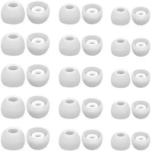 15 Pairs Silicone Ear Bud Replacement Pieces Earbuds Ear Tips Replacement Ear Bud Covers S/M/L Sizes Ear Gels Soft Earphones Earbuds White Ear Cushion Ear Bud Tips Replacement Kit 15 Pairs Silicone Ear Bud Replacement Pieces Earbuds Ear Tips Replacement Ear Bud Covers S/M/L Sizes Ear Gels Soft Earphones Earbuds White Ear Cushion Ear Bud Tips Replacement Kit