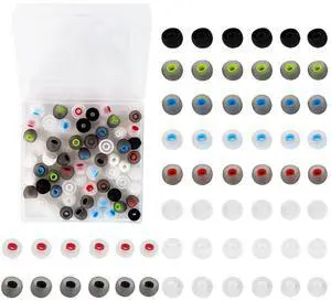Quadafy 60Pack Earbuds Replacement Tips Silicone, 10 Colors 3 Sizes S/M/L | Ear Bud Replacement Pieces Silicone, Soft Silicone Replacement Earbuds Fit Most in-Ear Earbuds 3 Sizes S/M/L Quadafy 60Pack Earbuds Replacement Tips Silicone, 10 Colors 3 Sizes S/M/L | Ear Bud Replacement Pieces Silicone, Soft Silicone Replacement Earbuds Fit Most in-Ear Earbuds 3 Sizes S/M/L