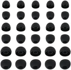 30Pcs Silicone Replacement Earbud Covers Fit Most Earphones Ear Tips(Inner Hole 4mm -6.5mm) Black Ears Cushion Earbuds for in- Ear Headphones Tips Replacement Kit 30Pcs Silicone Replacement Earbud Covers Fit Most Earphones Ear Tips(Inner Hole 4mm -6.5mm) Black Ears Cushion Earbuds for in- Ear Headphones Tips Replacement Kit