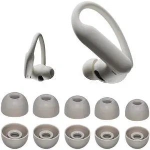 Adhiper Replacement Ear Tips for Beats Powerbeats Pro 2 Earbuds, Quicksand | 5 Pairs, Soft Silicone Replacement Tips for Powerbeats Pro 2, Fit Pro, Solo Buds, Studio Buds, Fit in Case, Secure Fit Adhiper Replacement Ear Tips for Beats Powerbeats Pro 2 Earbuds, Quicksand | 5 Pairs, Soft Silicone Replacement Tips for Powerbeats Pro 2, Fit Pro, Solo Buds, Studio Buds, Fit in Case, Secure Fit