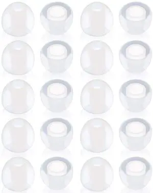 Bluecell 10 Pairs Small Clear color Silicone Replacement Ear Buds Tips for Audio-Technica Skullcandy Monster Sony Ultimate Ears Sharp Sennheiser Plantronics TDK Phillips Panasonic Denon Griffin JVC Bluecell 10 Pairs Small Clear color Silicone Replacement Ear Buds Tips for Audio-Technica Skullcandy Monster Sony Ultimate Ears Sharp Sennheiser Plantronics TDK Phillips Panasonic Denon Griffin JVC