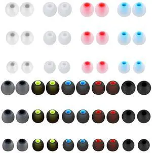 Earbuds Replacement Tips 54Pcs Silicone Earbuds Cap Replacement Pieces Earbud Covers Headphone Earbuds Rubber Tips Fit Most in-Ear Earbuds (Inner Hole 3.8mm -5.1mm) 3 Sizes S/M/L,9 Colors Earbuds Replacement Tips 54Pcs Silicone Earbuds Cap Replacement Pieces Earbud Covers Headphone Earbuds Rubber Tips Fit Most in-Ear Earbuds (Inner Hole 3.8mm -5.1mm) 3 Sizes S/M/L,9 Colors