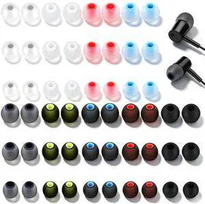 54pcs Silicone Earbud Replacement TipsS M L Ear Bud Rubber Tips9 Colors Ear Bud Replacement PiecesRubber Earbud Covers Silicone Replacement Tips with Most EarphonesTips (Inner Hole 3.8mm-5.5mm) 54pcs Silicone Earbud Replacement TipsS M L Ear Bud Rubber Tips9 Colors Ear Bud Replacement PiecesRubber Earbud Covers Silicone Replacement Tips with Most EarphonesTips (Inner Hole 3.8mm-5.5mm)