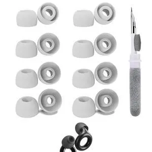 Vykyntow 8 Pairs Replacement Silicone Ear Buds Tips Compatible with Loop Quiet/Engage/Experience/Switch, Vosaf, Bigood, FUNSOUND, Yawsoy Earplugs, Fits in Case, with 3-in-1 Cleaner Kit, XS/S/M/L Vykyntow 8 Pairs Replacement Silicone Ear Buds Tips Compatible with Loop Quiet/Engage/Experience/Switch, Vosaf, Bigood, FUNSOUND, Yawsoy Earplugs, Fits in Case, with 3-in-1 Cleaner Kit, XS/S/M/L