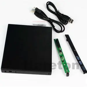 Heretom 12.7mm USB 2.0 External DVD/CD-ROM Case IDE/ PATA to SATA Optical Disk Drive Enclosure For Laptop PC Heretom 12.7mm USB 2.0 External DVD/CD-ROM Case IDE/ PATA to SATA Optical Disk Drive Enclosure For Laptop PC