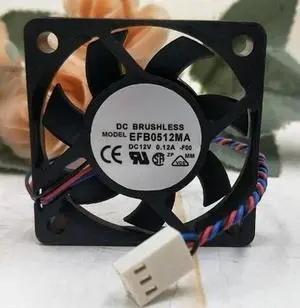 EFB0512MA DC12V 0.12A 50 * 50 * 10mm 3 wire cooling fan Fast delivery EFB0512MA DC12V 0.12A 50 * 50 * 10mm 3 wire cooling fan Fast delivery