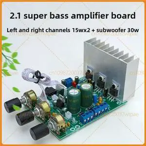 For TDA2030A 2.1 Subwoofer Class AB Amplifier Finished Board, 3 Channel High Power, Compatible With LM1875 For TDA2030A 2.1 Subwoofer Class AB Amplifier Finished Board, 3 Channel High Power, Compatible With LM1875