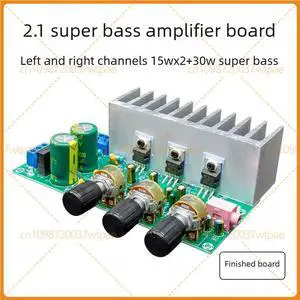 For TDA2050+TDA2030A 2.1 Channel Finished Amplifier Board, Low Noise HiFi High Power Subwoofer Audio Module For TDA2050+TDA2030A 2.1 Channel Finished Amplifier Board, Low Noise HiFi High Power Subwoofer Audio Module