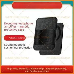 1pcs For TRN CXP Mini DAC Amplifier Protective Case PU Leather Magnetic Back Clip Cover 1pcs For TRN CXP Mini DAC Amplifier Protective Case PU Leather Magnetic Back Clip Cover