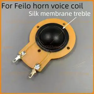2pcs For 25.5mm Dome Tweeter Voice Coil Single Side Bracket White Aluminum Frame Silk Diaphragm HiFi Speaker Parts 2pcs For 25.5mm Dome Tweeter Voice Coil Single Side Bracket White Aluminum Frame Silk Diaphragm HiFi Speaker Parts