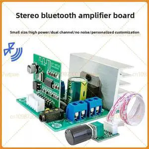For TDA7377 Bluetooth Amplifier Board, No Noise 2.0 Dual Channel Audio Module, DC 12V Input For Desktop Speakers For TDA7377 Bluetooth Amplifier Board, No Noise 2.0 Dual Channel Audio Module, DC 12V Input For Desktop Speakers