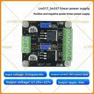 For LM317 LM337 LDO Linear Voltage Regulator Module, PositiveNegative Input, Adjustable Stepdown Output For LM317 LM337 LDO Linear Voltage Regulator Module, PositiveNegative Input, Adjustable Stepdown Output