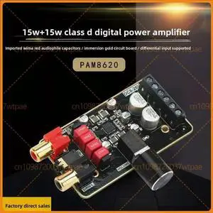 For PAM8620 D Class Digital Amplifier Board 15W*2 Dual Channel Stereo DIY Speaker Audio Module For PAM8620 D Class Digital Amplifier Board 15W*2 Dual Channel Stereo DIY Speaker Audio Module