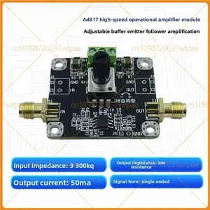 For AD817 Adjustable Gain Amplifier Module, HighSpeed Voltage Buffer, Noninverting Amplifier, Emitter Follower For AD817 Adjustable Gain Amplifier Module, HighSpeed Voltage Buffer, Noninverting Amplifier, Emitter Follower