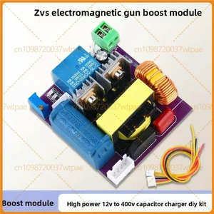 For 12V To 400V Boost Step Up Module ZVS Capacitor Charger DIY Kit Highly Integrated Board For Coilgun For 12V To 400V Boost Step Up Module ZVS Capacitor Charger DIY Kit Highly Integrated Board For Coilgun