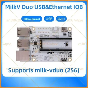 For MilkV Duo USB Ethernet Expansion Base Board, 4×USB Ports, 100M Ethernet, Compatible with MilkV Duo Duo 256M